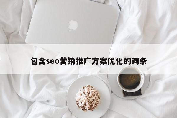 包含seo营销推广方案优化的词条